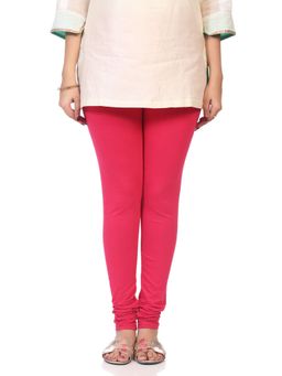 Biba - Women Pink Cotton Dyed Churidar