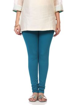 Biba - Women Blue Cotton Dyed Churidar