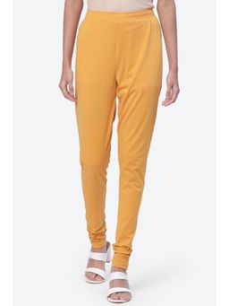 Biba - Women Yellow Cotton Lycra Churidar