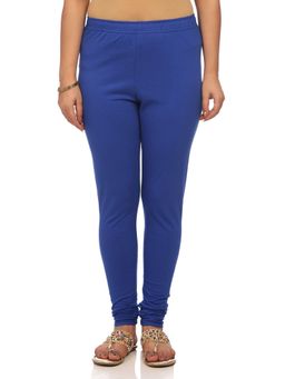 Biba - Women Royal Blue Cotton Dyed Churidar