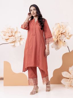 Autumnlane - Rust Purna Jesper Cotton Co-Ord (Set of 2)