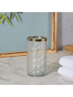 HomeTown - Nora Glass Cut Work Tumbler In Transparent Colour