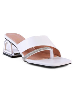 London Rag - Embellished White Heels