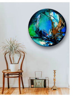 The Art House - Abstract Painting Multicolor (20X20 Inches)