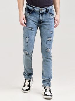 VUDU - Indigo Fringe Fade Jeans