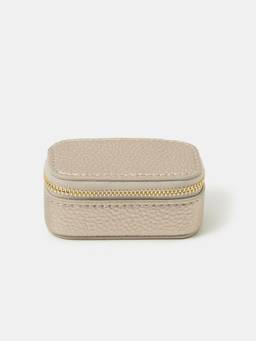 Accessorize London - Women's Cream Mini Travel Jewellery Box