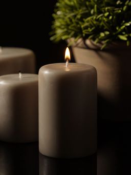 Pure Home + Living - Grey Neroli Pillar Candle