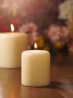 Pure Home + Living - White Lavender & Chamomile Pillar Candle