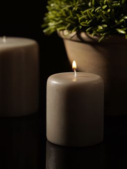 Pure Home + Living - Grey Neroli Pillar Candle