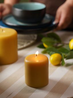 Pure Home + Living - Mustard Oud Pillar Candle