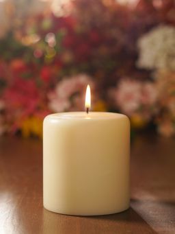 Pure Home + Living - White Lavender & Chamomile Pillar Candle