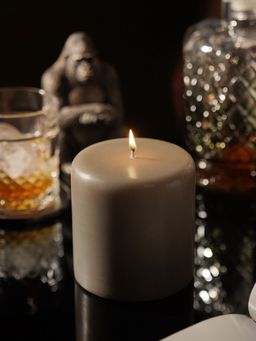 Pure Home + Living - Grey Neroli Pillar Candle