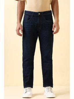 Allen Solly - Men Navy Blue Mid Wash Jeans