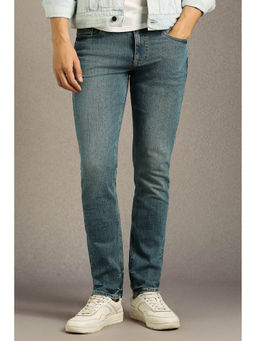 Louis Philippe - Men Blue Mid Slim Fit Jeans