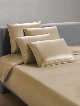 SANSAAR A D'DECOR BRAND LIVE CONSCIOUSLY - Irish Cream Solid Duvet Cover (Double)