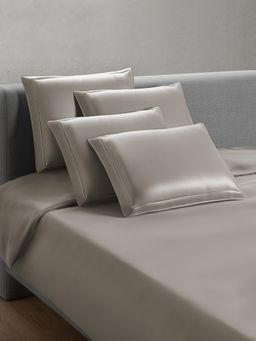 SANSAAR A D'DECOR BRAND LIVE CONSCIOUSLY - Cement Solid Duvet Cover (Double)