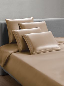 SANSAAR A D'DECOR BRAND LIVE CONSCIOUSLY - Coffee Solid Duvet Cover (Double)