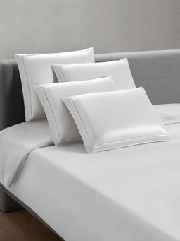 SANSAAR A D'DECOR BRAND LIVE CONSCIOUSLY - Silver Solid Duvet Cover (Double)