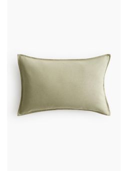 H&M - Green Linen-Blend Cushion Cover