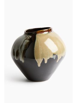 H&M - Brown Large Irregular Stoneware Vase