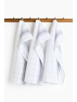 H&M - White 3-Pack Cotton Tea Towels
