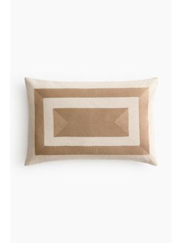 H&M - Beige Linen-Blend Cushion Cover