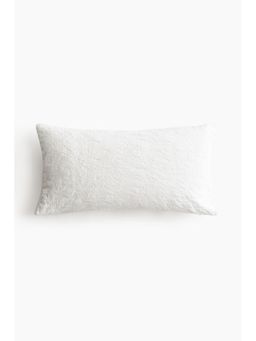 H&M - White Jacquard-Weave Cushion Cover