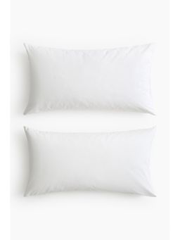H&M - White 2-Pack Cotton Pillowcases