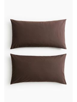 H&M - Brown 2-Pack Cotton Pillowcases
