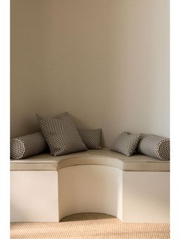 H&M - Black Jacquard-Weave Outdoor Bolster