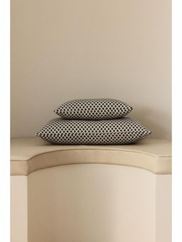 H&M - Black Jacquard-Weave Outdoor Cushion
