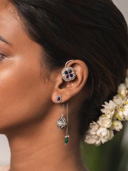 Shaya by CaratLane - Feeling Soni Oxidised Earrings in 925 Silver