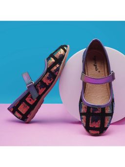 BOYZ N GALZ - Girls Black Embellished Ballerinas