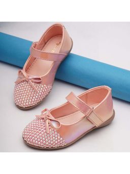 BOYZ N GALZ - Girls Pink Embellished Ballerinas