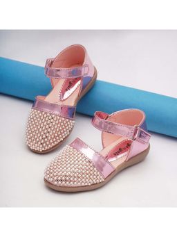 BOYZ N GALZ - Girls Pink Embellished Ballerinas