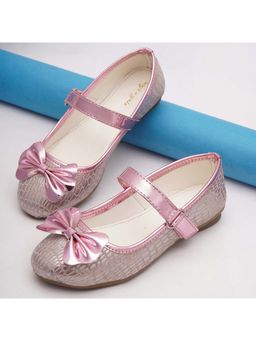 BOYZ N GALZ - Girls Pink Embellished Ballerinas