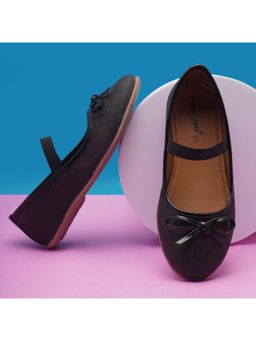 BOYZ N GALZ - Girls Black Embellished Ballerinas