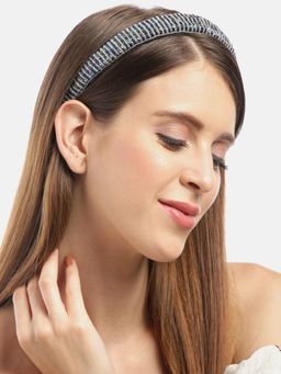 Blueberry - Multi Glass Beads Embellished Hairband