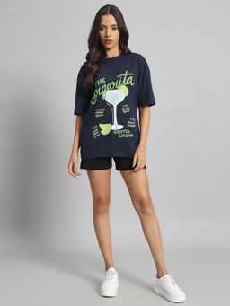 Griffel - Printed Round Neck T-Shirt with Shorts (Set of 2)