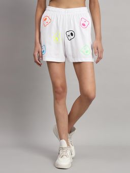 Griffel - All Teddy Oversized Loose Fit White Shorts