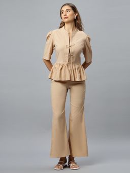 PEACH & PANDA - Knit Front Knot Top