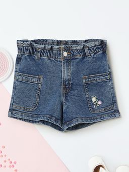 max - Girls Washed Denim Shorts