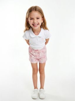 max - Girls Pink Printed Shorts