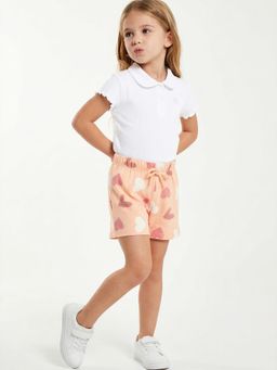 max - Girls Heart Print Shorts