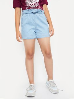 max - Girls Solid Denim Shorts