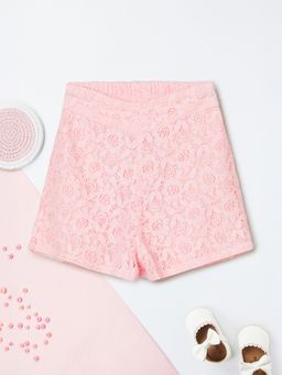 max - Girls Floral Lace Shorts
