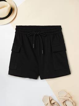 max - Girls Solid Cargo Shorts