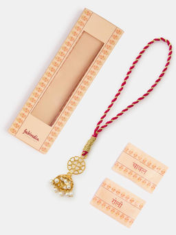 Fabindia - Pink Silver Lumba with Roli Chawal