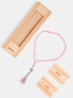 Fabindia - Pink Metal Lumba with Roli Chawal