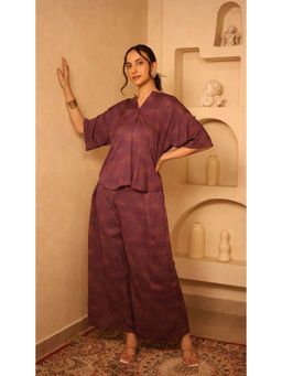 The Quince Life - Purple Printed Co-Ord Set